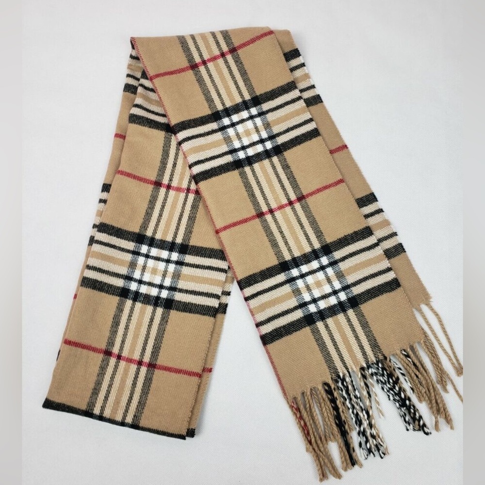 Plaid checkered scarf